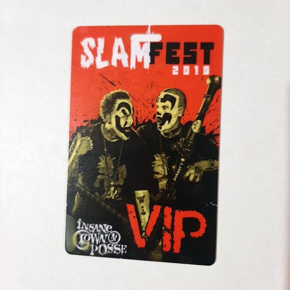 ICP Insane Clown Posse collectible VIP pass 2018 Slam Fest tour juggalos sticker - Picture 2 of 5